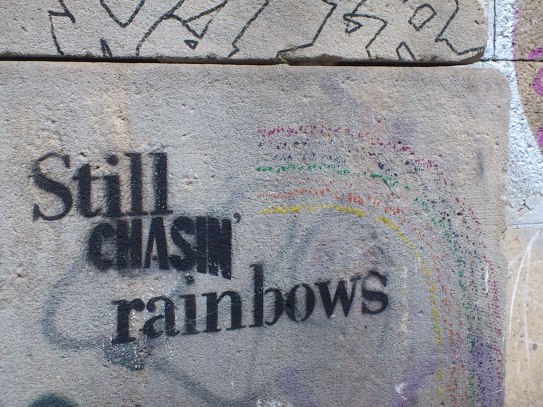 Still chasin' rainbows in Berlin.
